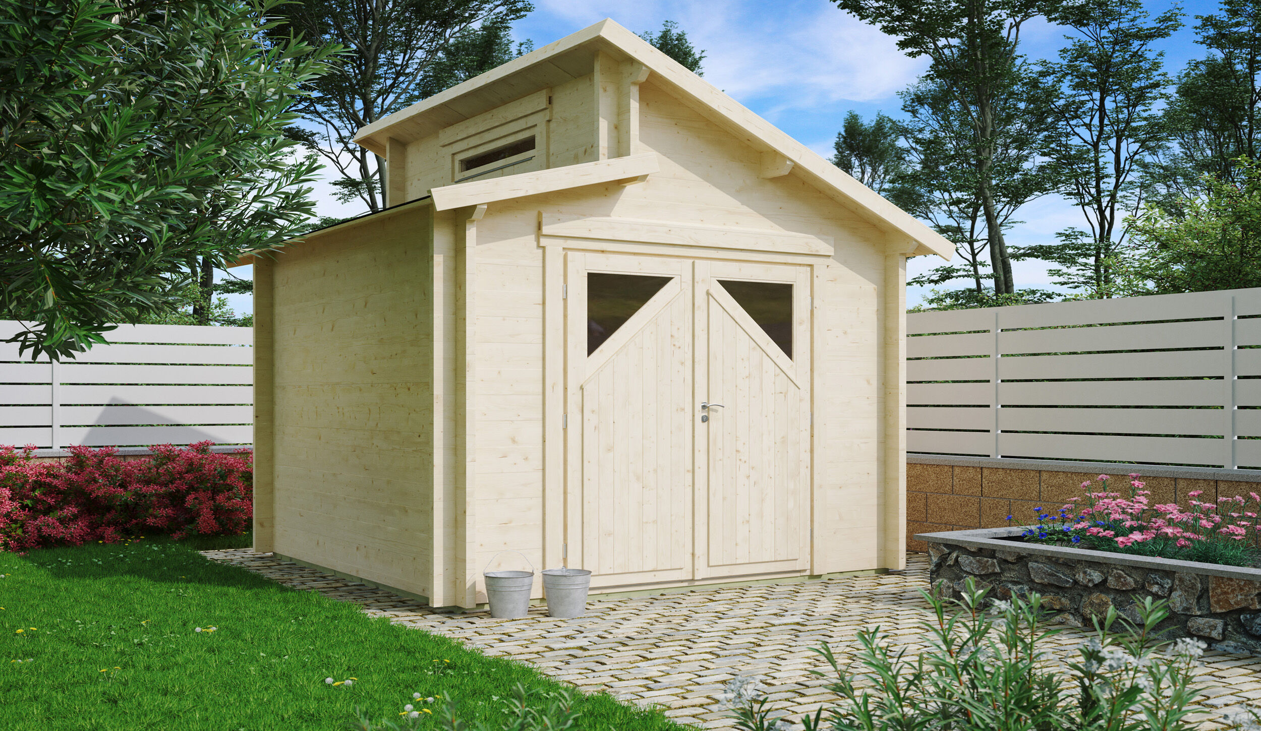 Fjordholz Holzgartenhaus Modell Varianta 44 B | 4x4m Unkategorisiert online kaufen