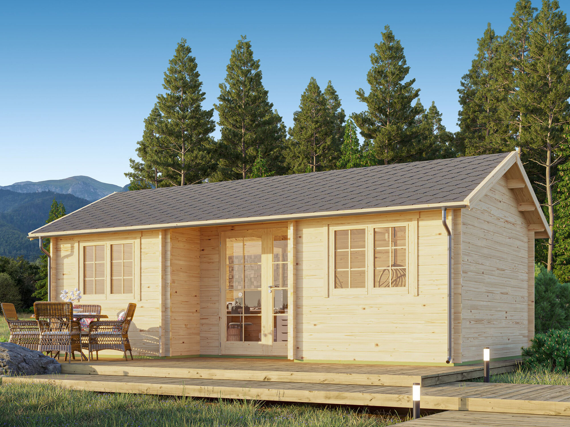 Fjordholz Holzgartenhaus Modell Wallis 44 | 6x4m Unkategorisiert online kaufen