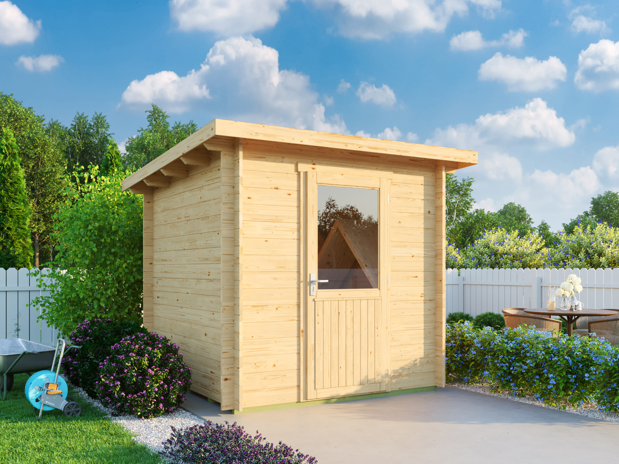Fjordholz Pultdach Holzgartenhaus Modell Ezra 1A | 2x2m Unkategorisiert online kaufen