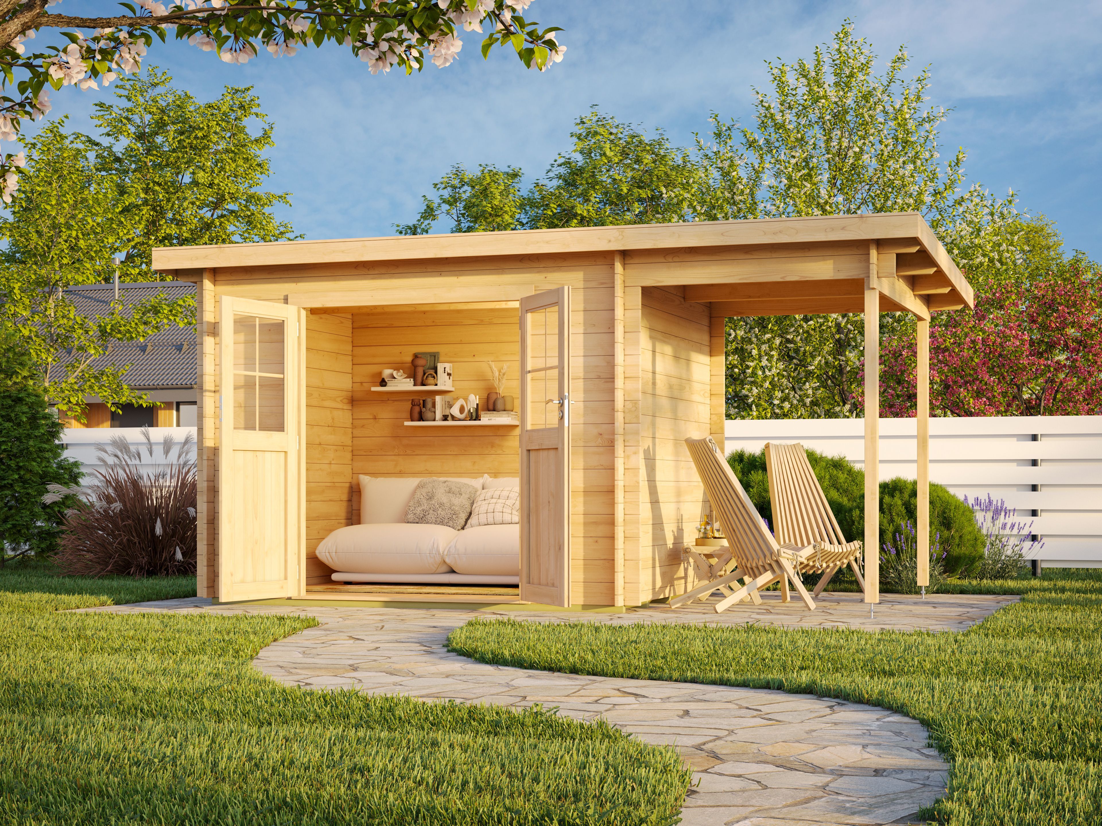 Fjordholz Pultdach Holzgartenhaus Modell Ezra 2G | 5x3m Unkategorisiert online kaufen
