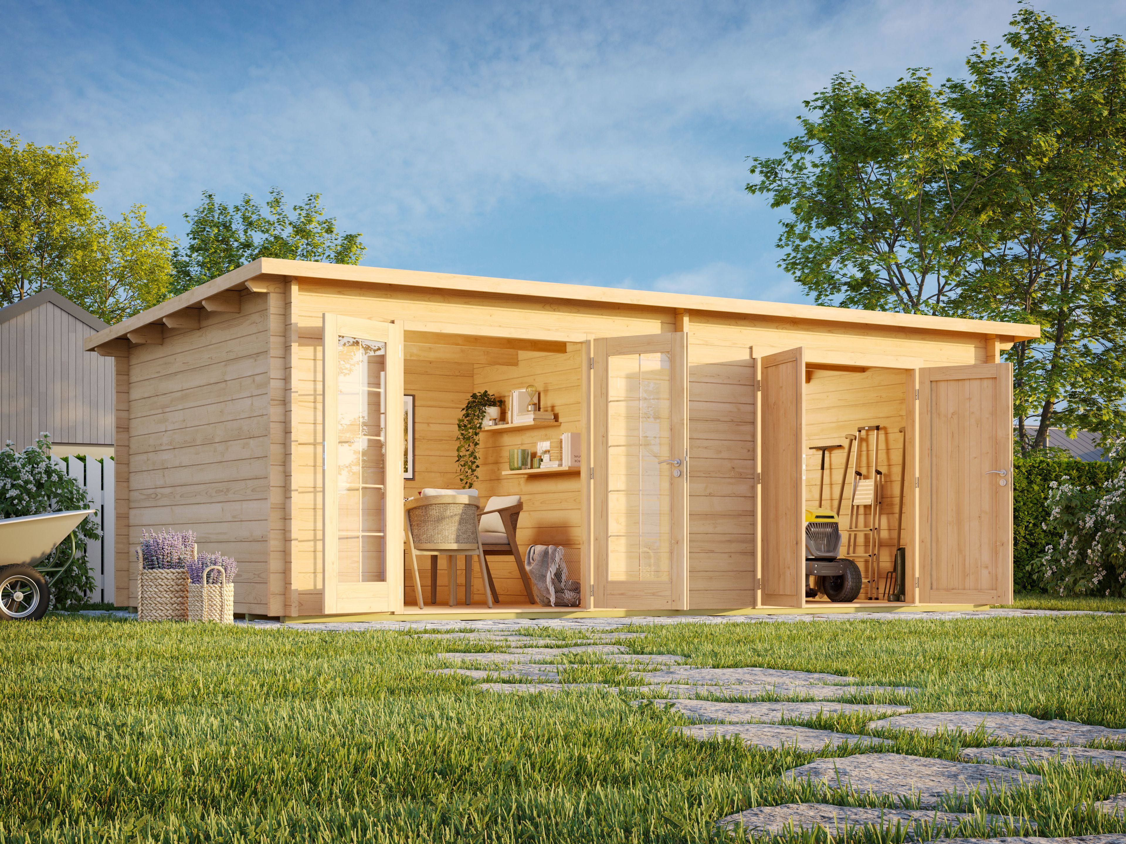Fjordholz Pultdach Holzgartenhaus Modell Ezra 2P | 6x3m Unkategorisiert online kaufen