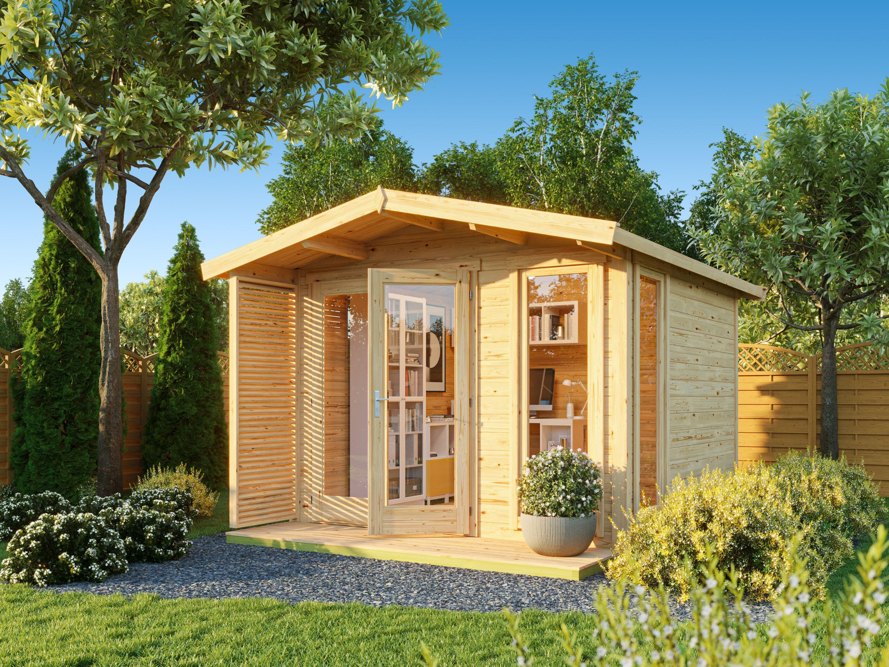 Fjordholz Satteldach Holzgartenhaus Modell Monica 28 C | 3x3m Unkategorisiert online kaufen