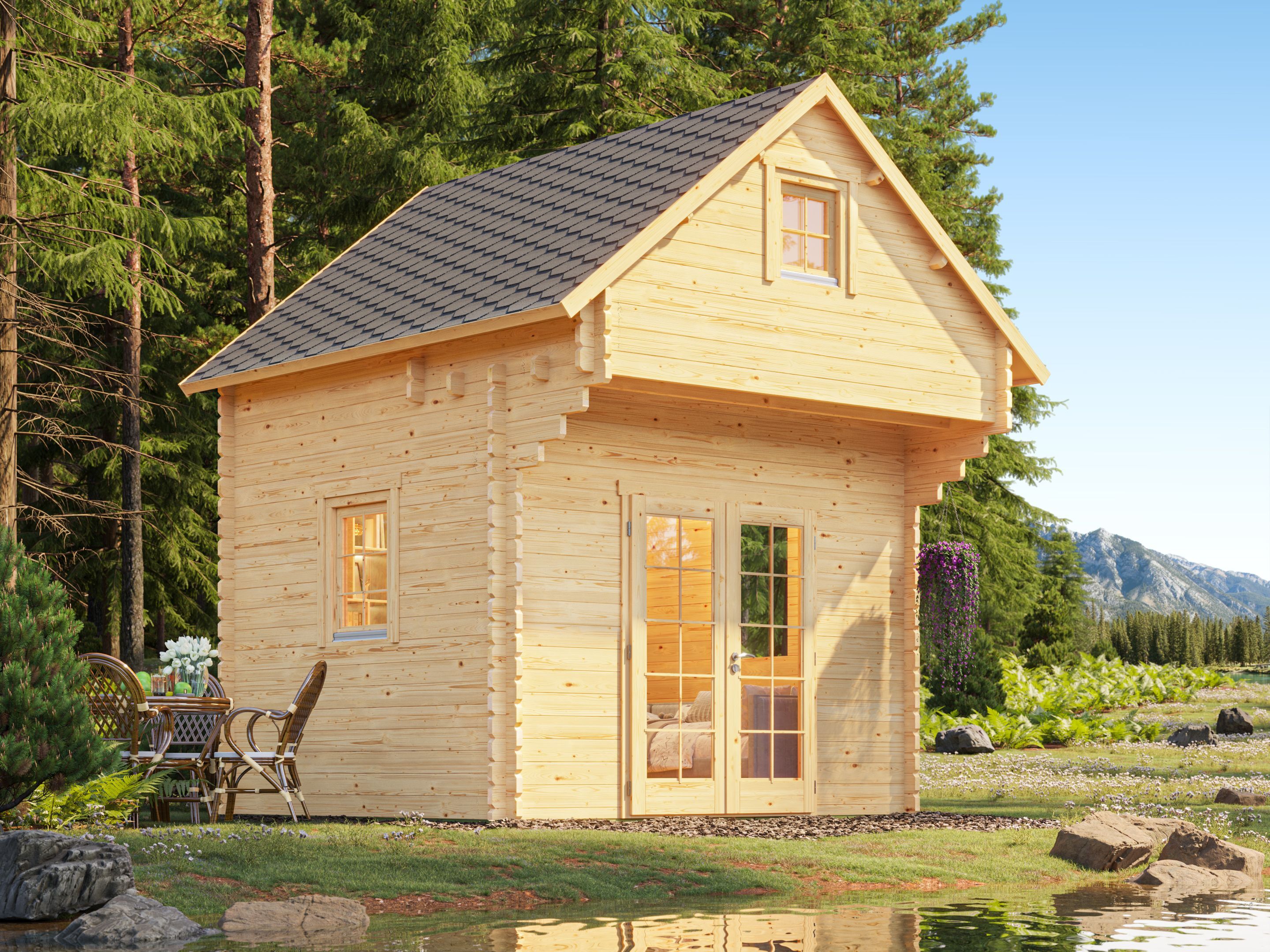 Fjordholz Satteldach Holzgartenhaus Modell Ontario 44 | 6x4m Unkategorisiert online kaufen