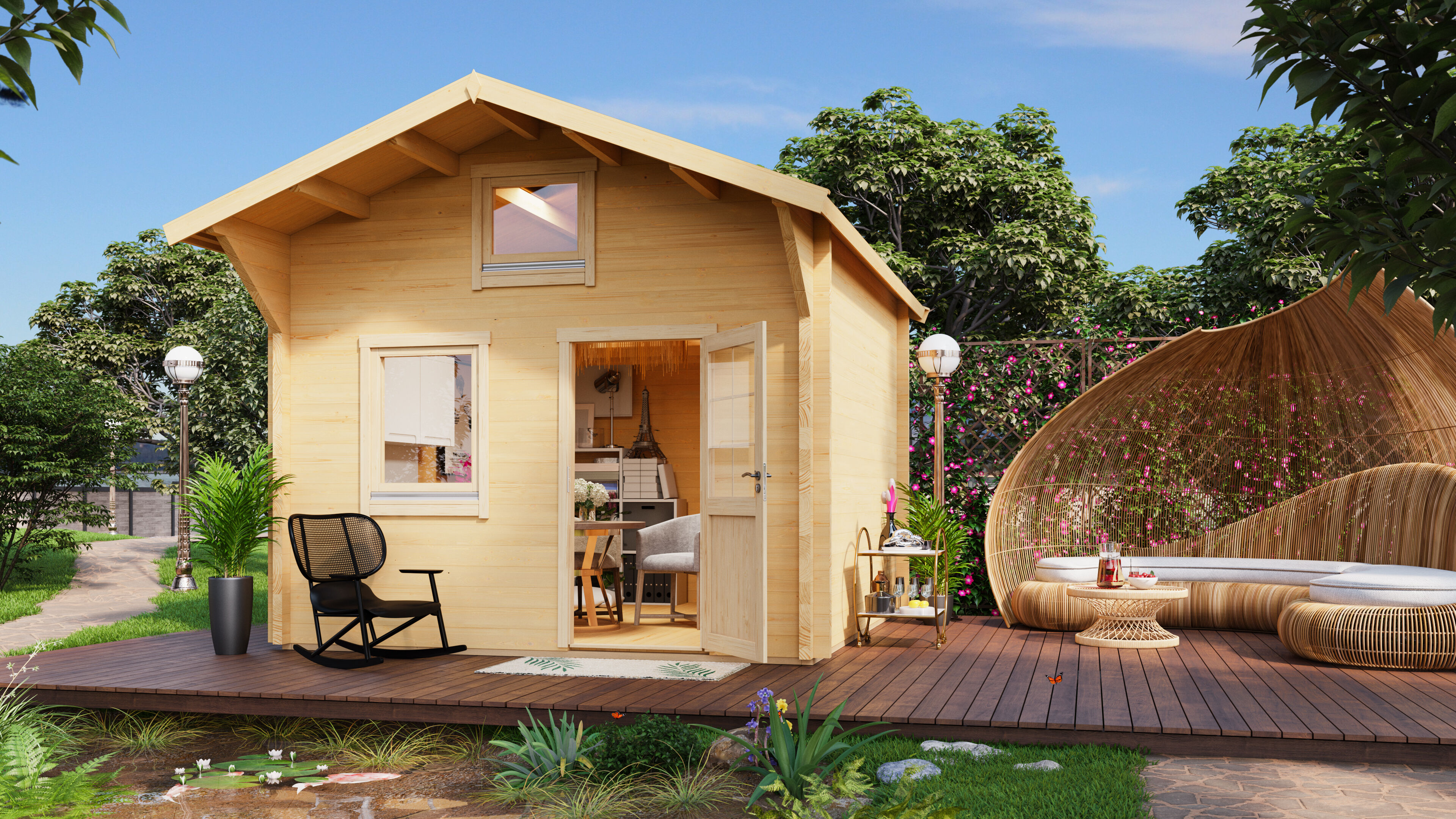 Fjordholz Satteldach Holzgartenhaus Modell Sönke 70 B | 6x4m Unkategorisiert online kaufen