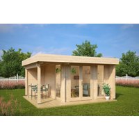 Gartenhaus “Mini Hansa Lounge” 4x4m | Kleines zeitgenössisches Gartenbüro Mini Hansa Lounge | Fertiges Blockhaus-Gartenbüro mit Sonnendach, mit Terrasse Unkategorisiert online kaufen Gartenhaus “Mini Hansa Lounge” 4x4m | Kleines zeitgenössisches Gartenbüro Mini Hansa Lounge | Fertiges Blockhaus-Gartenbüro mit Sonnendach, mit Terrasse Unkategorisiert online kaufen