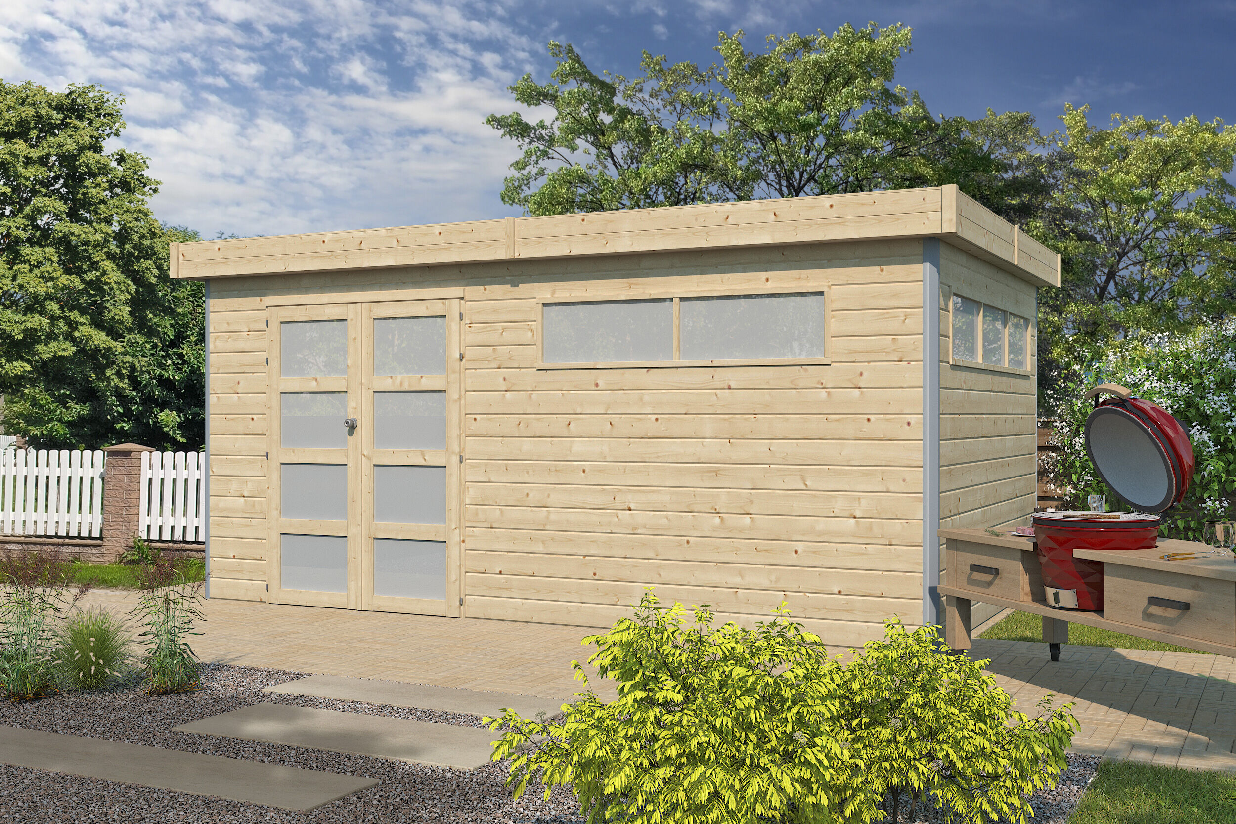 Holzgartenhaus Alu-Line Modell Kasuko-XL | 6x4m Unkategorisiert online kaufen