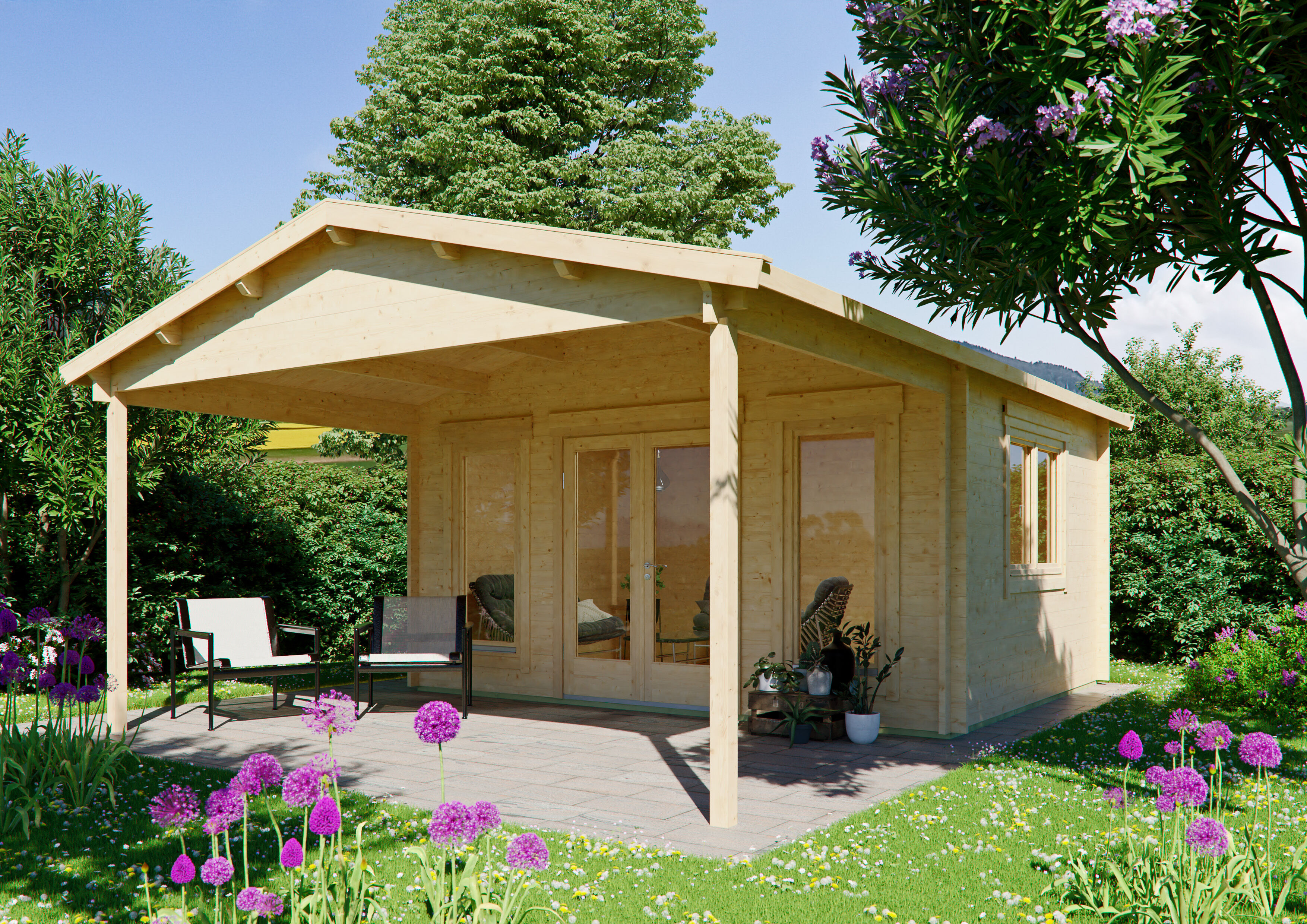 Holzgartenhaus Modell Julia 44 B | 5x4m Unkategorisiert online kaufen