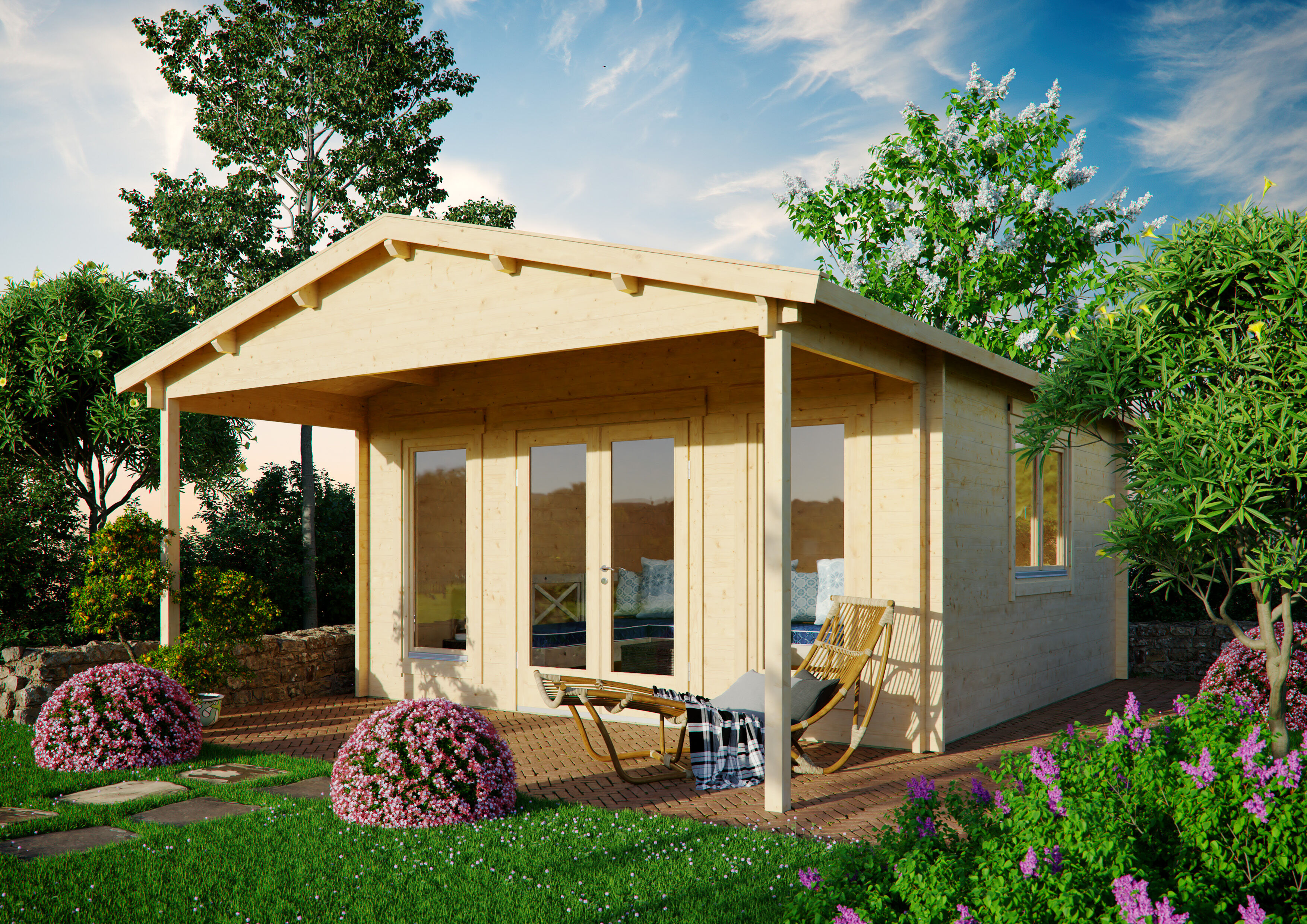 Holzgartenhaus Modell Julia 70 C | 7x5m Unkategorisiert online kaufen