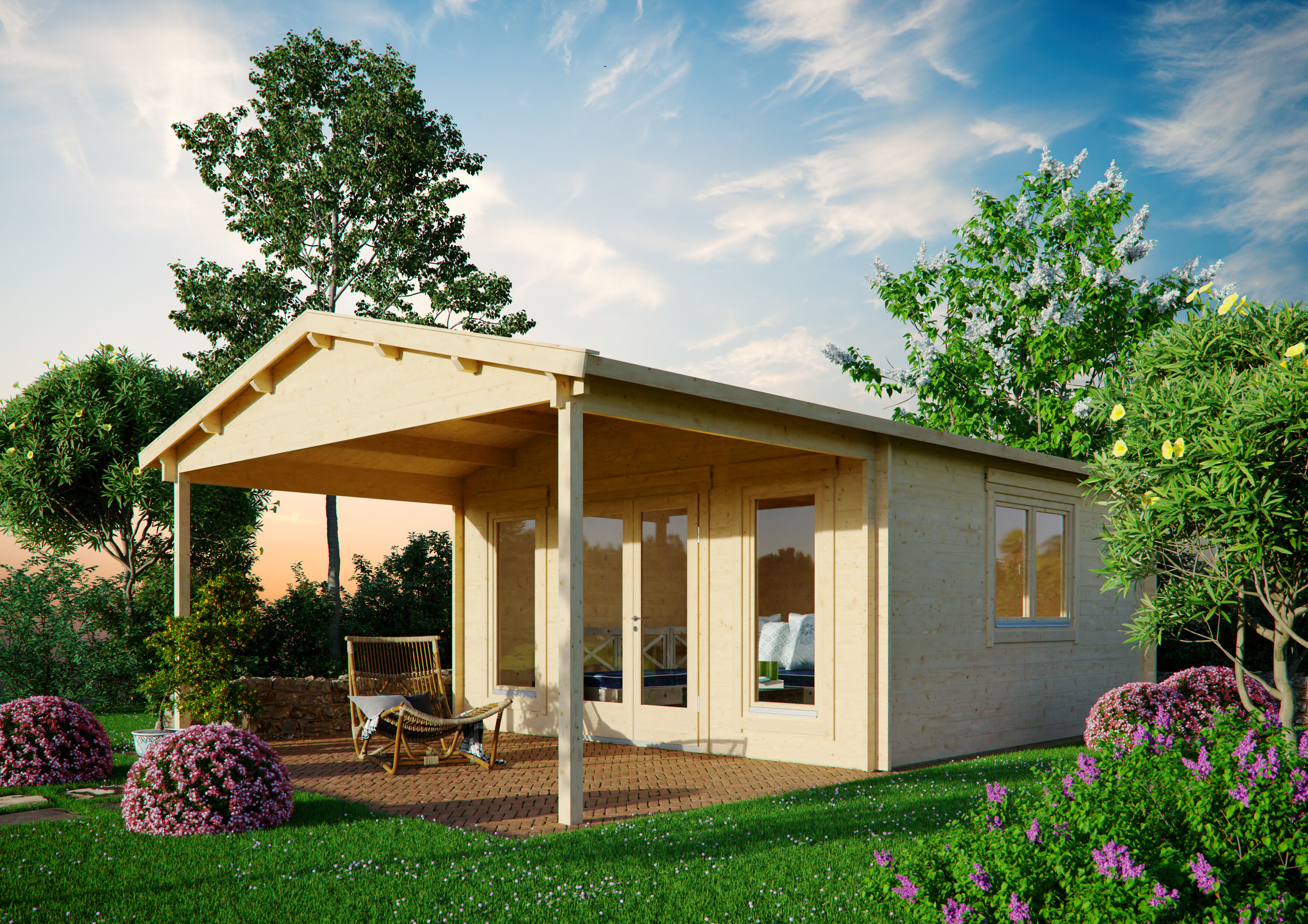 Holzgartenhaus Modell Julia 70 D | 7x5m Unkategorisiert online kaufen