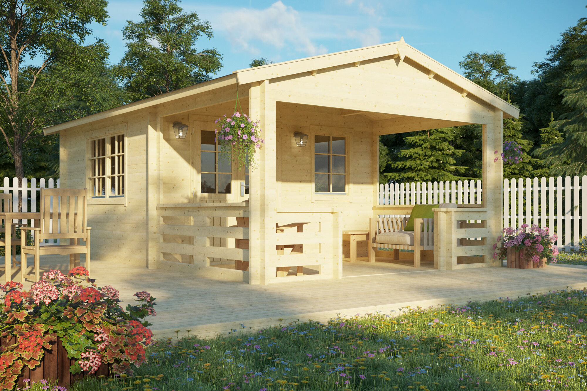 Holzgartenhaus Modell Lund 40 | 5x4m Unkategorisiert online kaufen