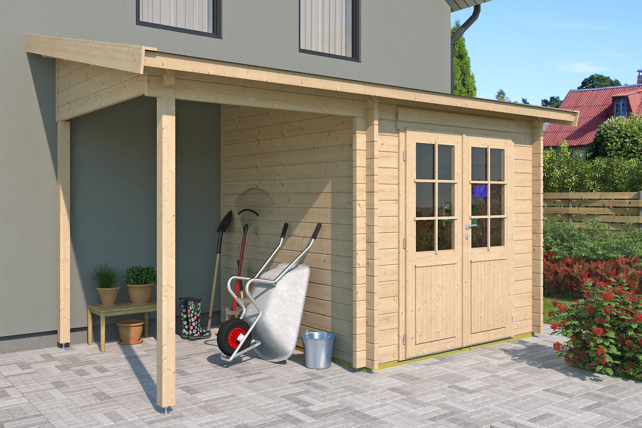 Holzgartenhaus Modell Pulti 44 H | 4x3m Unkategorisiert online kaufen