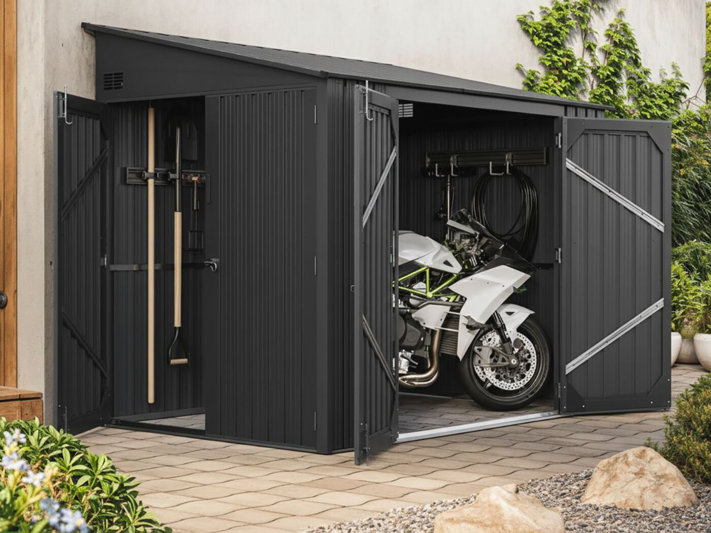 Metallgerätehaus Modell Slope 3,82 m² | 2x2m