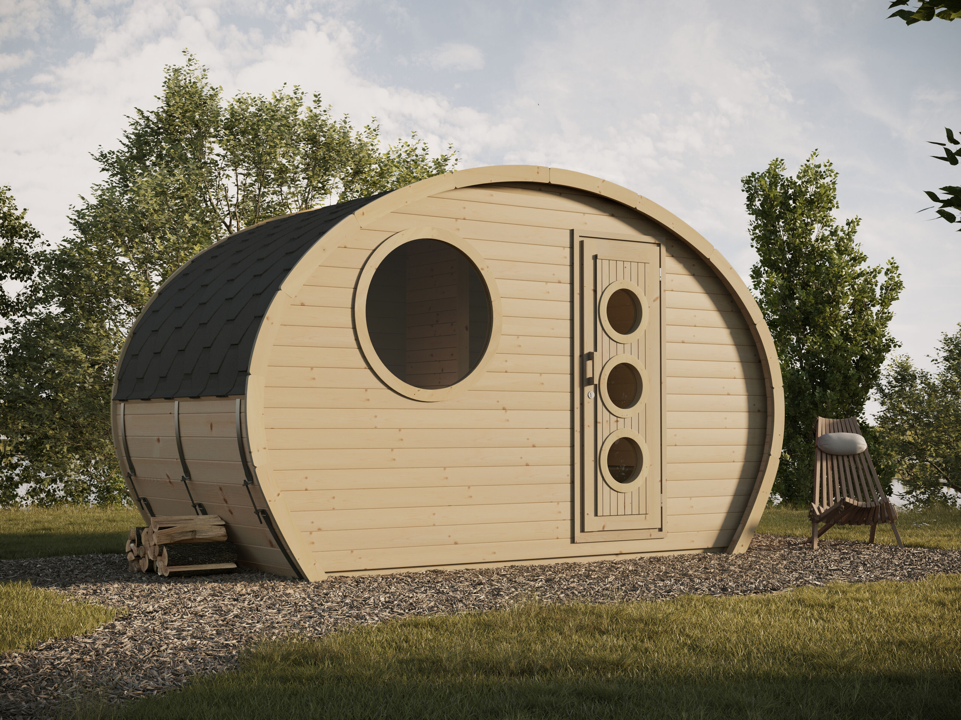 Ovales Camping Fass Modell Frodo 195 | 6x4m Unkategorisiert online kaufen