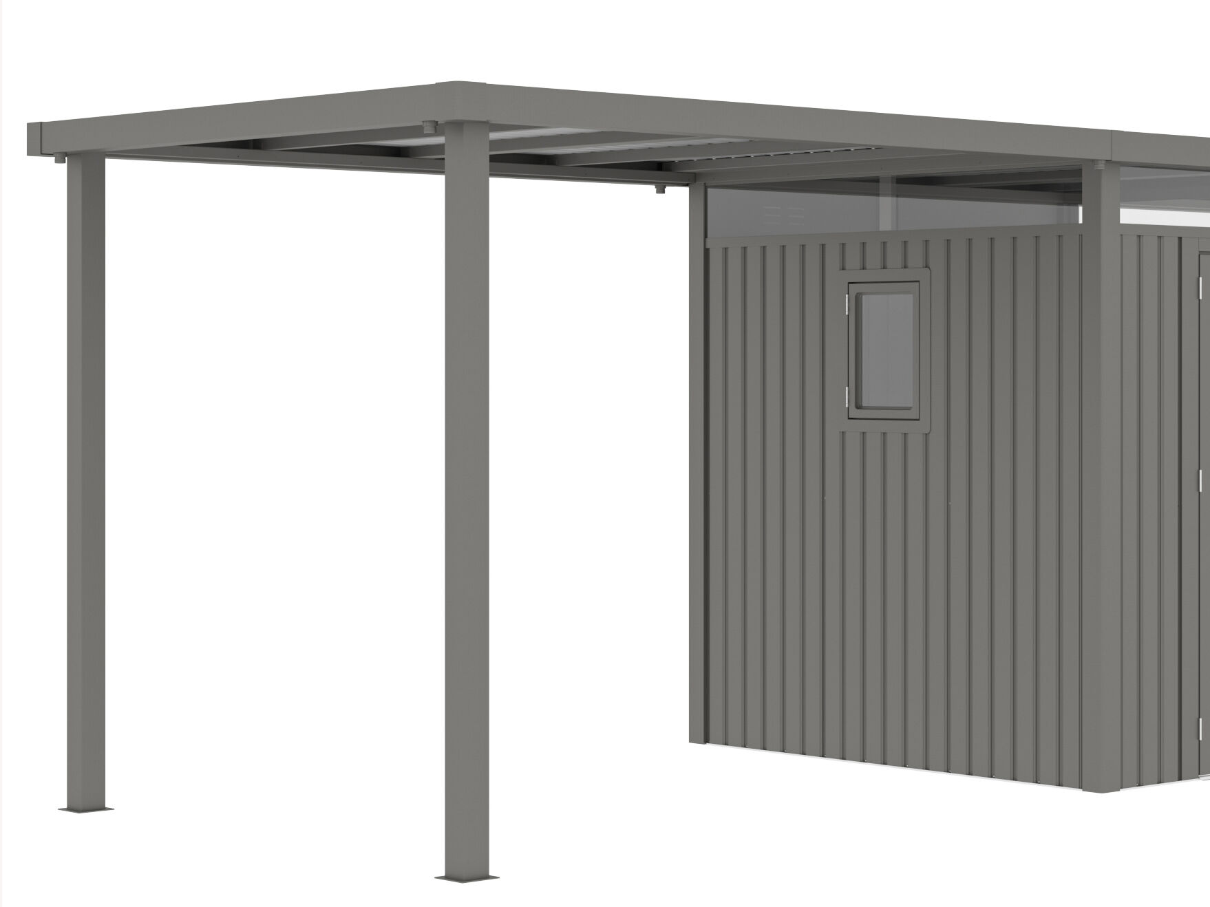 Seitendach für Gerätehaus Style 4,45 m² Alu Grau Unkategorisiert online kaufen Seitendach für Gerätehaus Style 4,45 m² Alu Grau Unkategorisiert online kaufen