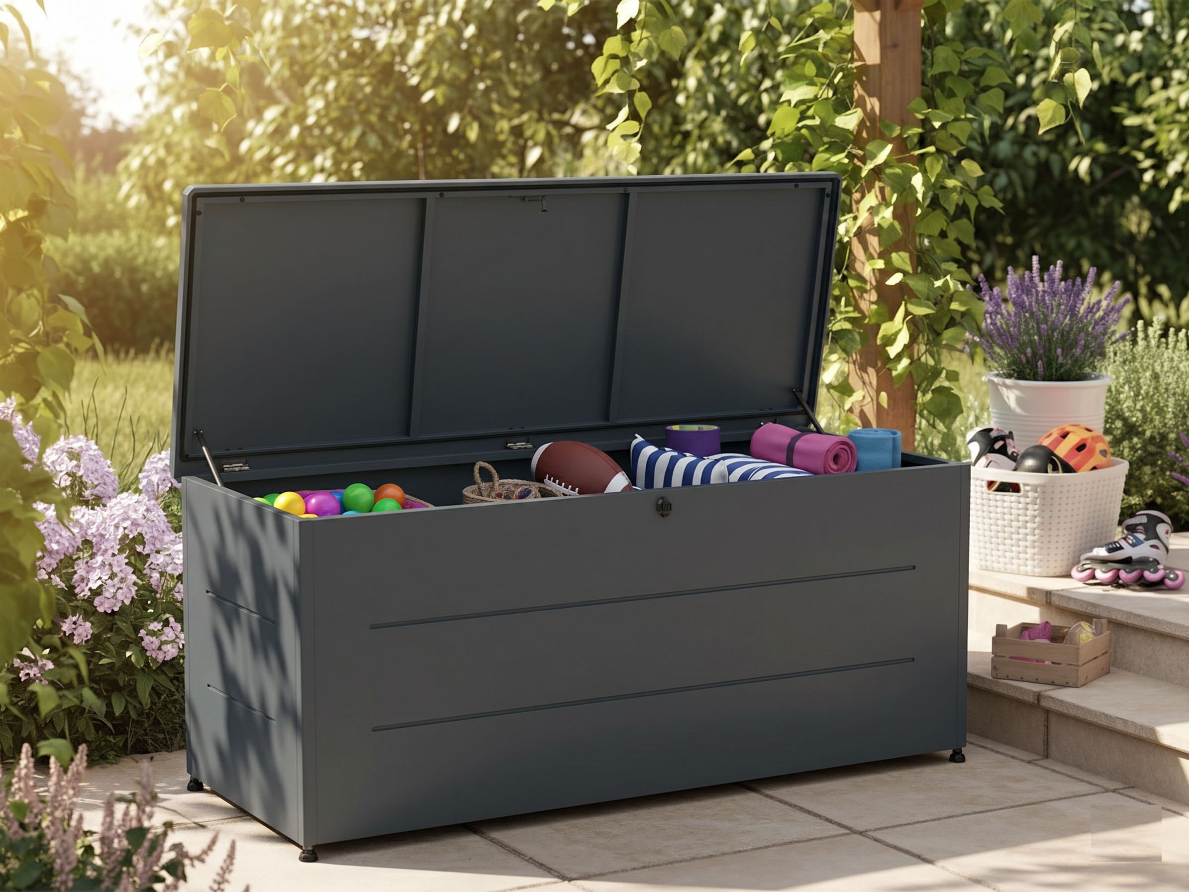 StarLine Metall Gartenbox Größe XL Farbe Anthrazit Unkategorisiert Produktbild
