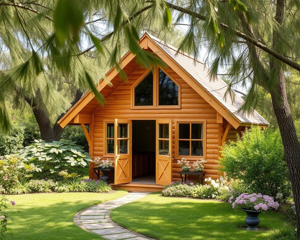 Zeltdach Gartenhaus Design