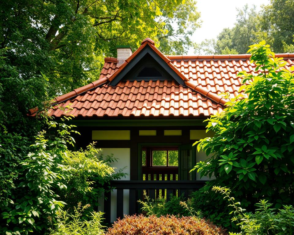 Dachziegel Gartenhaus Traditionelle Eindeckung