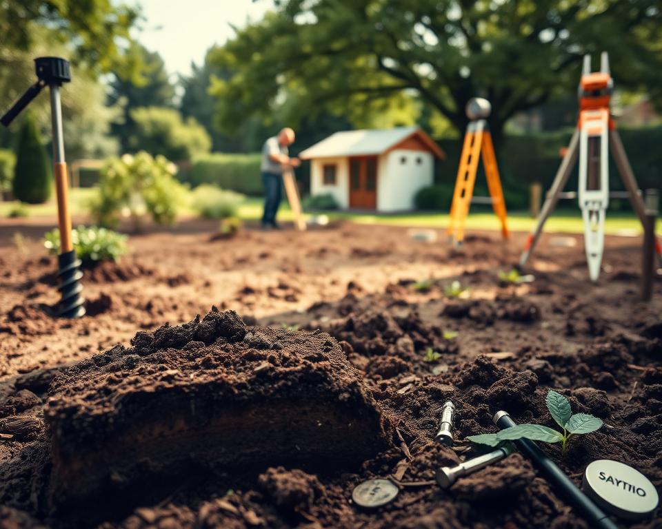 Bodenanalyse für Gartenhaus Standortwahl