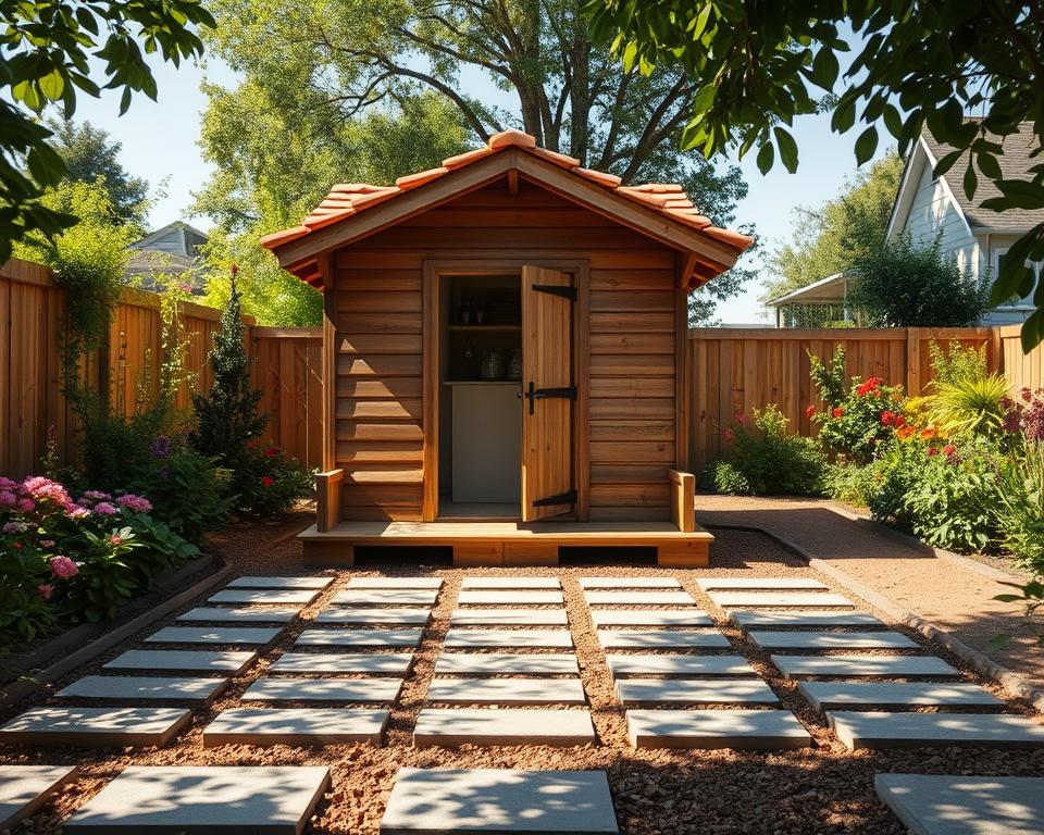 Aufbaumethoden fundamentloses Gartenhaus