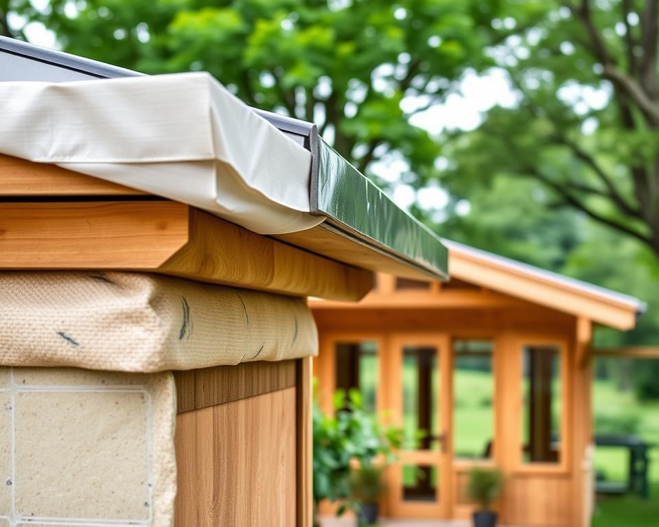 Feuchtigkeitsschutz Gartenhaus Isolation