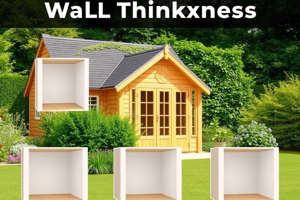 Gartenhaus Wandstärke: Welche eignet sich für Ihr Haus