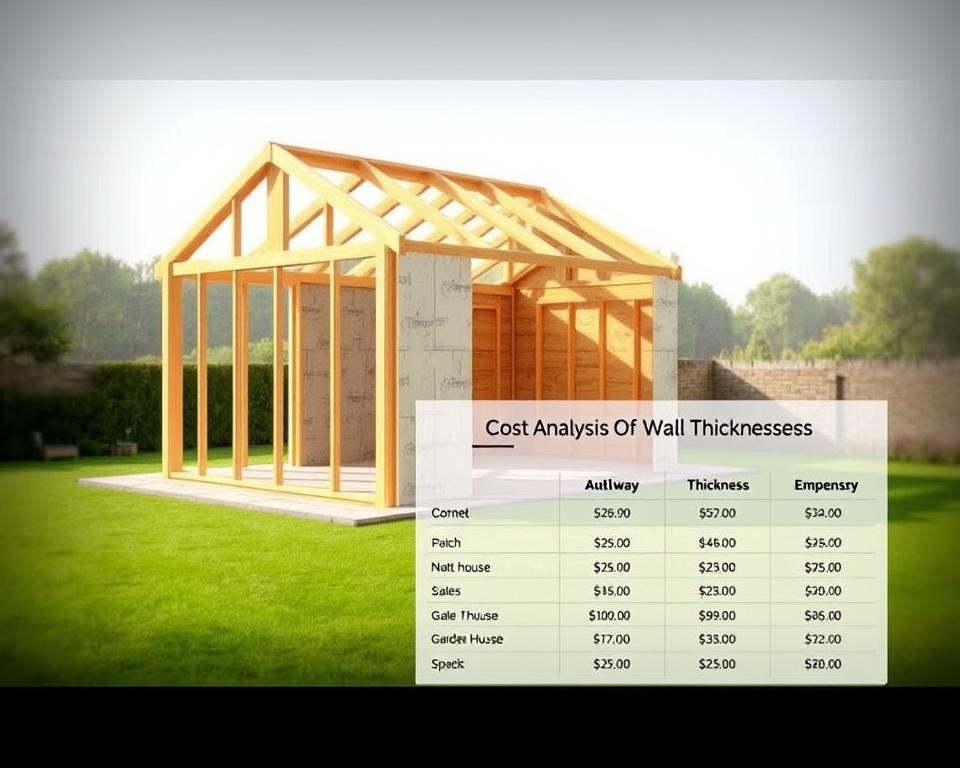 Gartenhaus Wandstärke Kostenanalyse