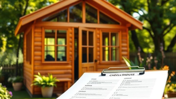 Holz-Gartenhaus-Kauf-Checkliste