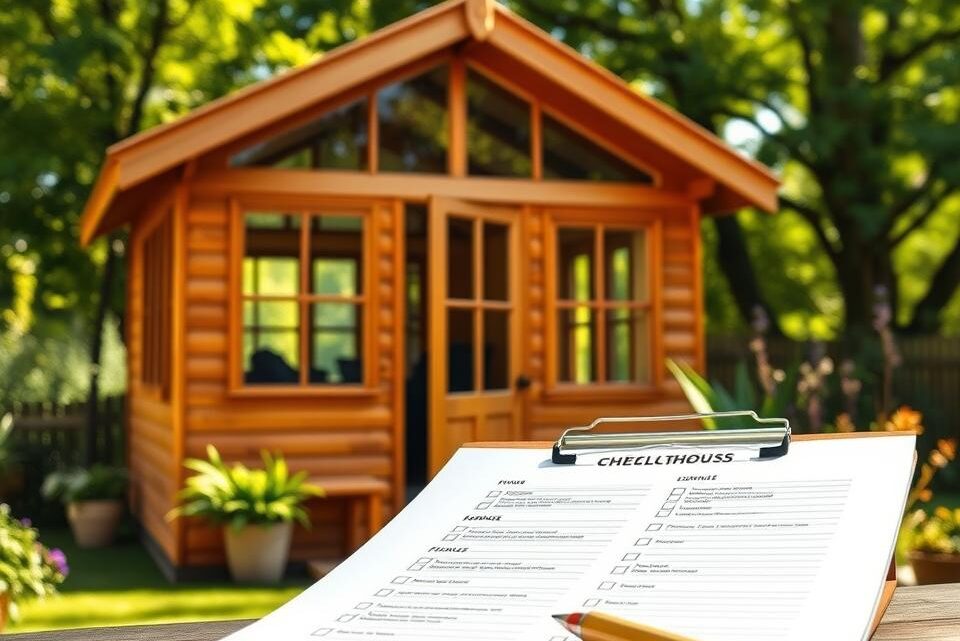 Holz-Gartenhaus-Kauf-Checkliste