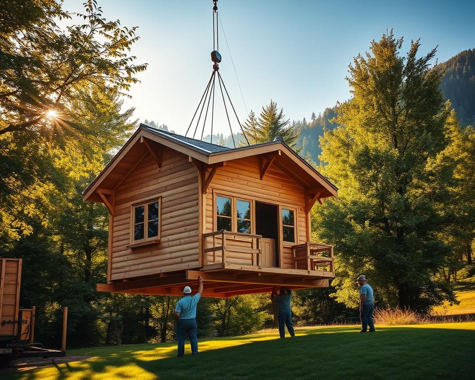 Lieferung Gartenhaus Schweiz