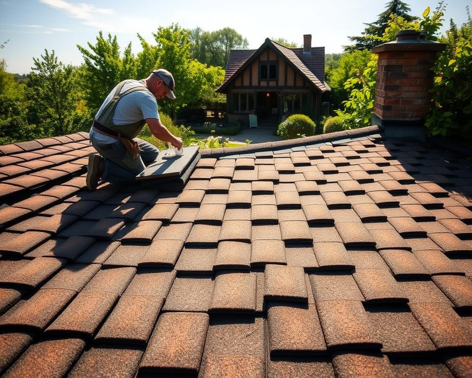 Bitumenschindeln verlegen