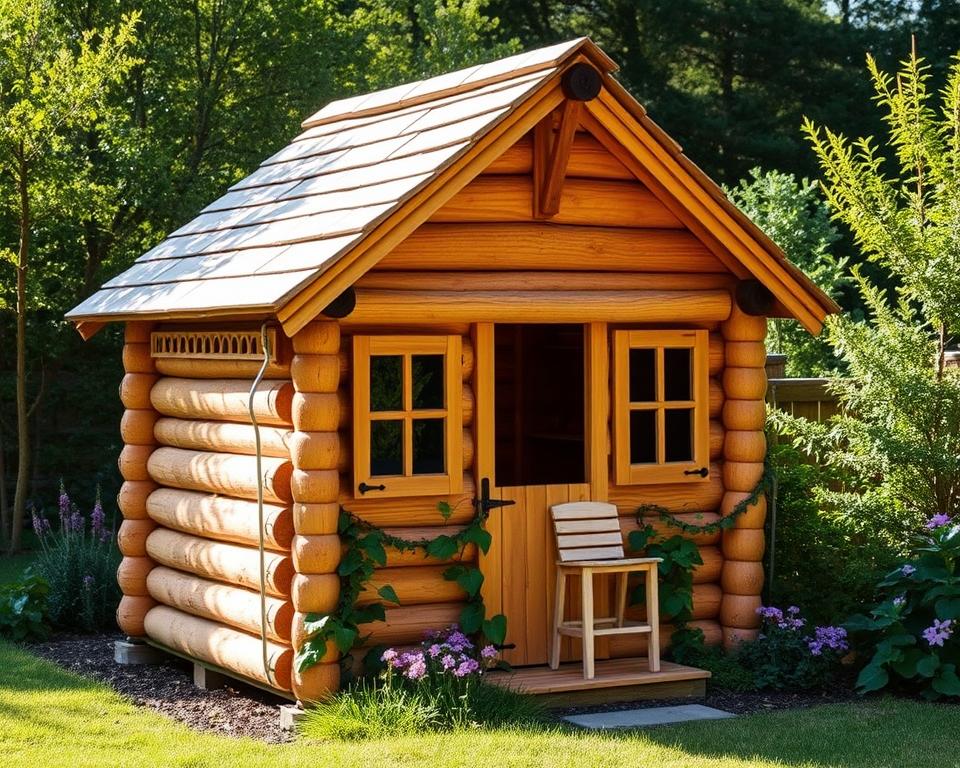 Die ultimative Spielhütte aus Blockholz gestalten