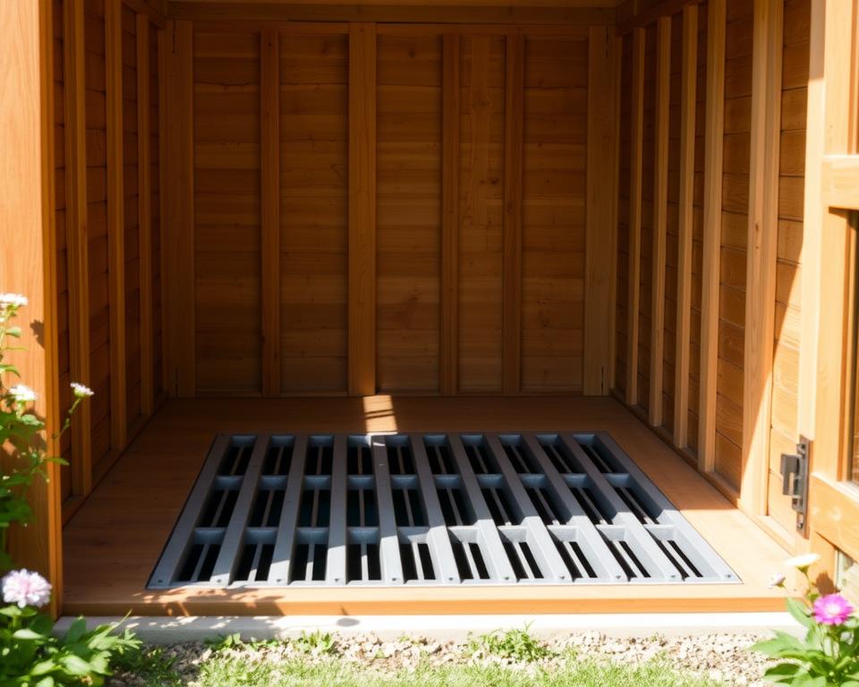 Gartenhaus Belüftung Lüftungsgitter