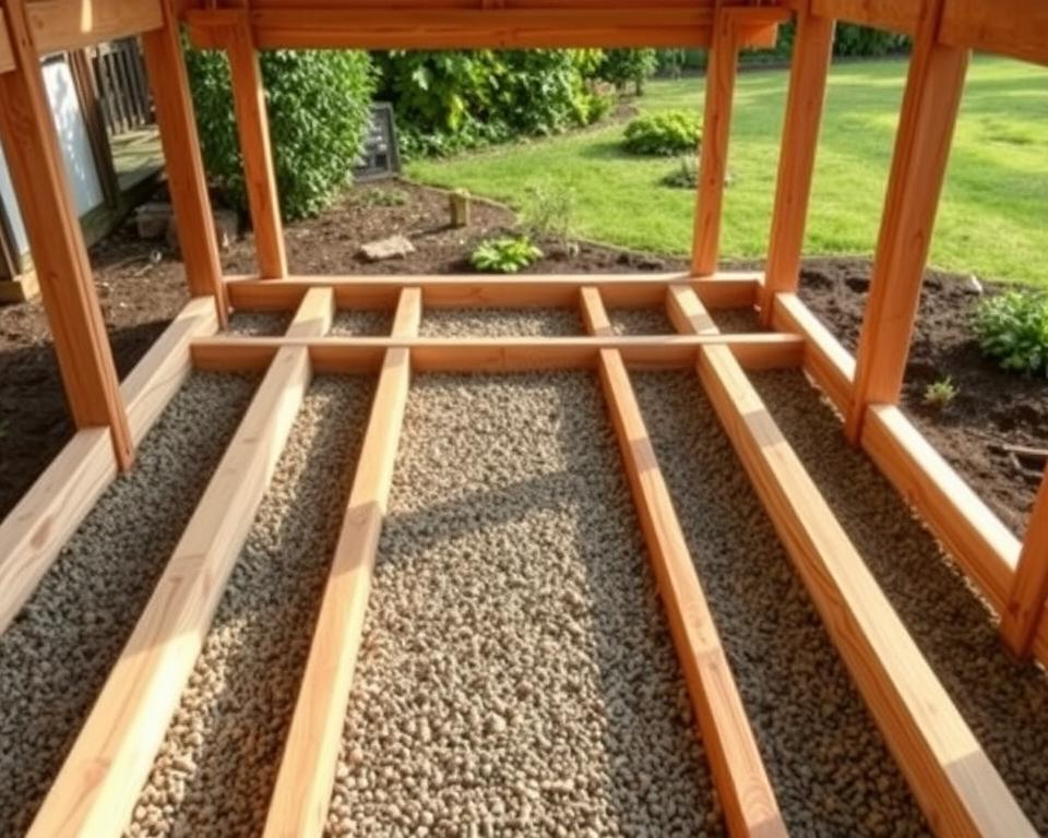 Gartenhaus Fundament Planung