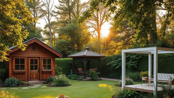 Gartenhaus, Gartenlaube oder Pavillon?