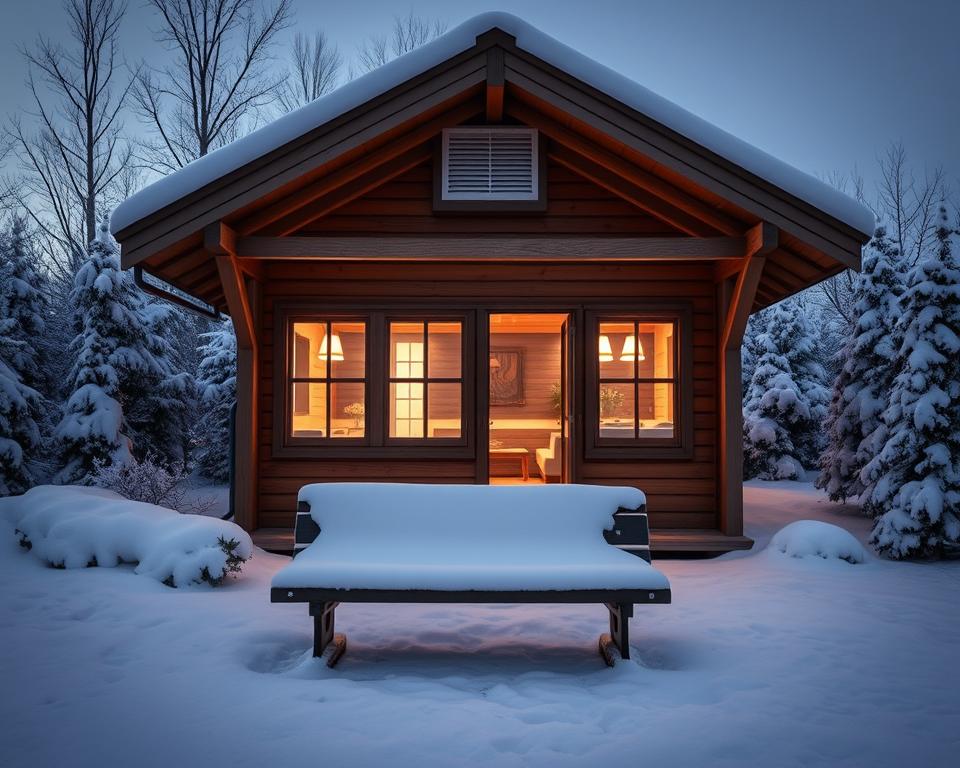 Gartenhaus Lüftung winterfest