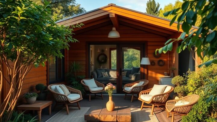 Gartenhaus einrichten – Ideen