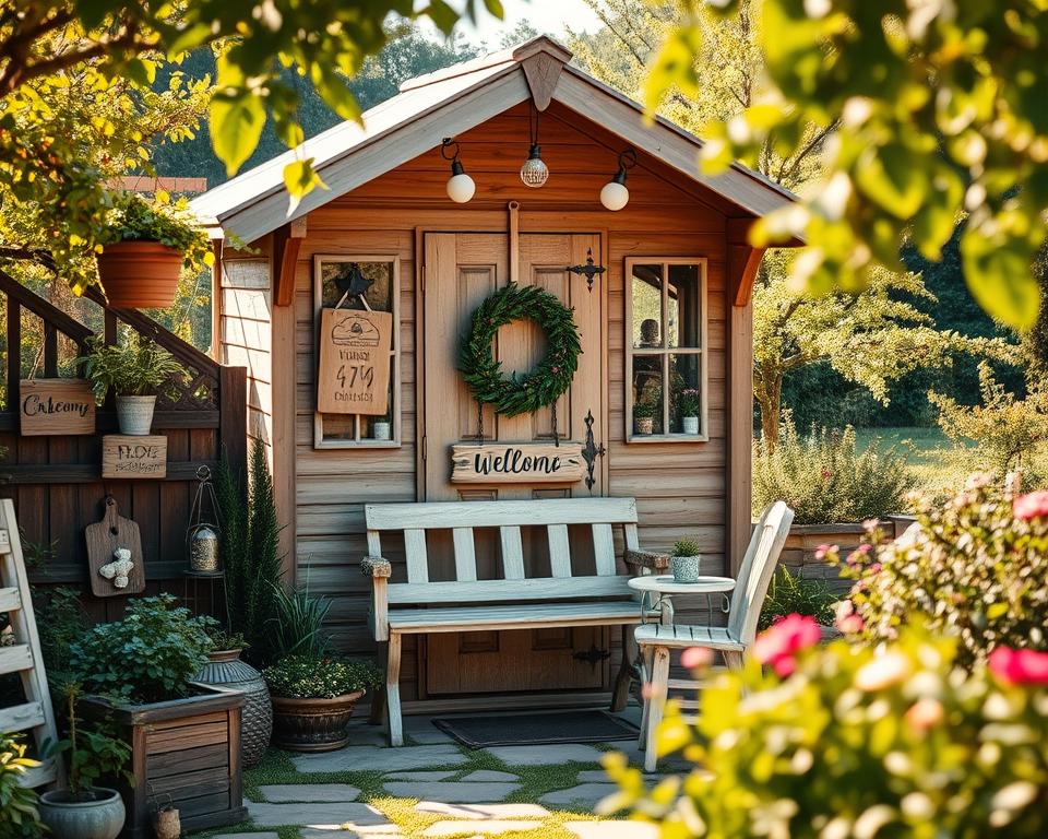 Günstige Deko Ideen für Gartenhaus