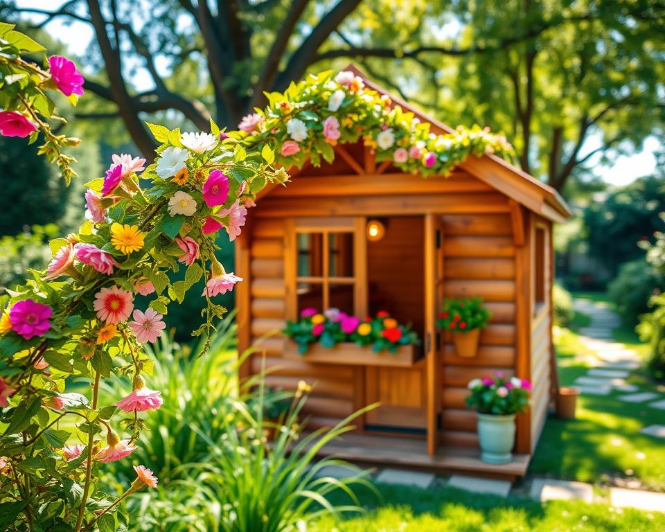 Kreative Gestaltung Spielhaus Dekoration