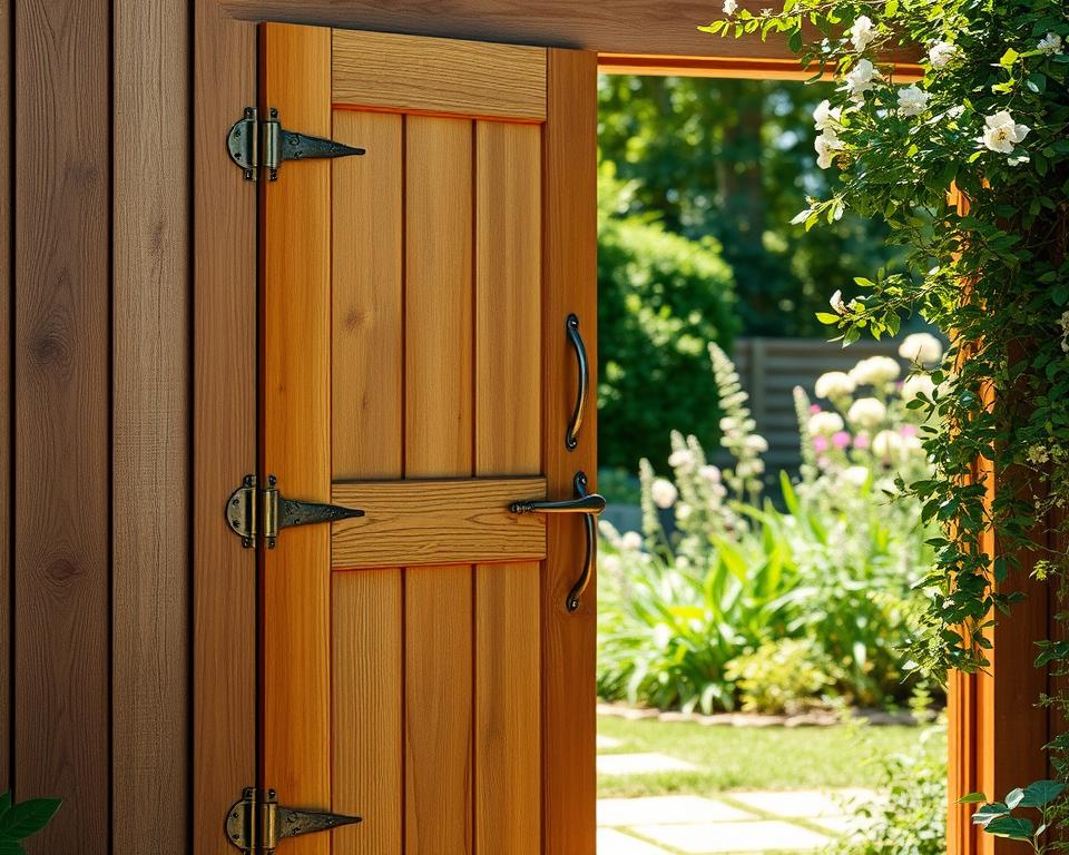 Montage Gartenhaustür