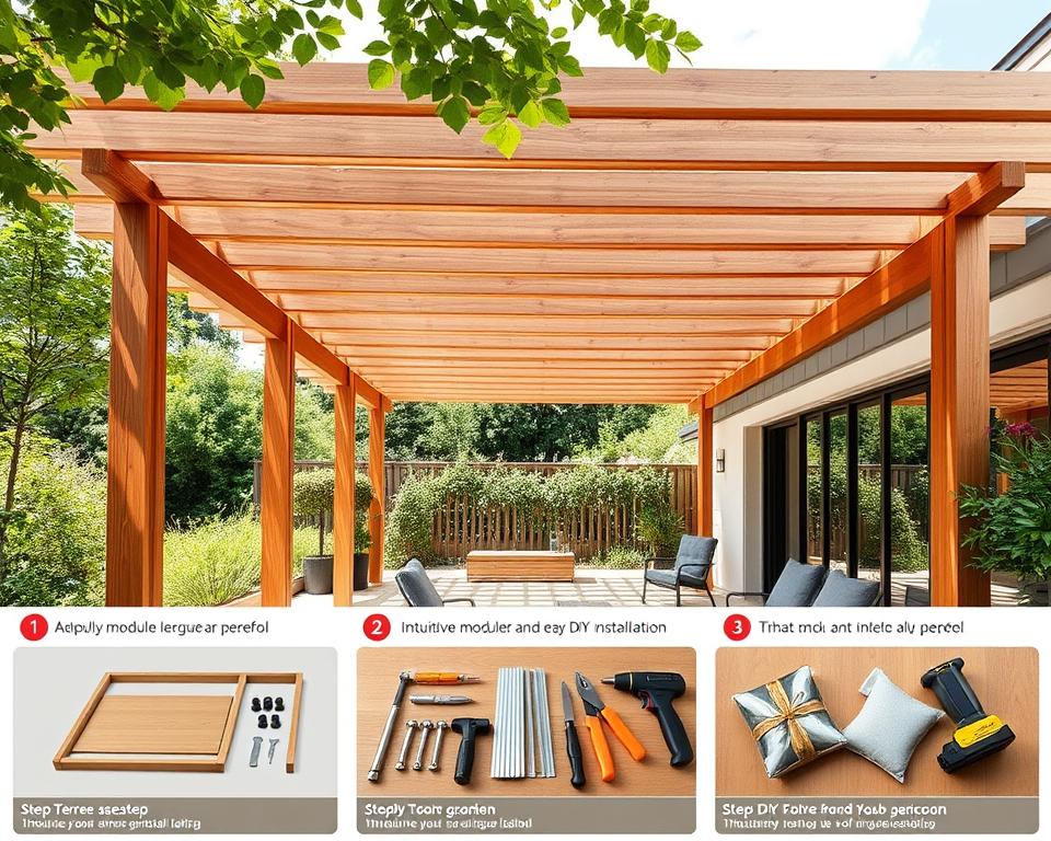 Montage Terrassenüberdachung