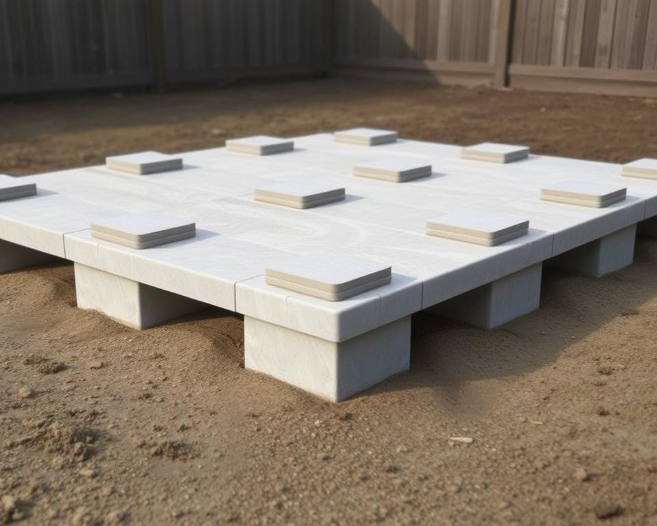 Punktfundament Gartenhaus