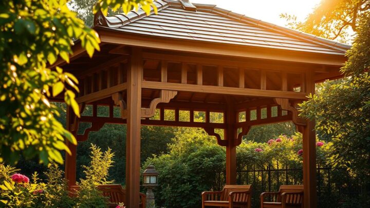 Wie baut man einen Pavillon aus Holz?