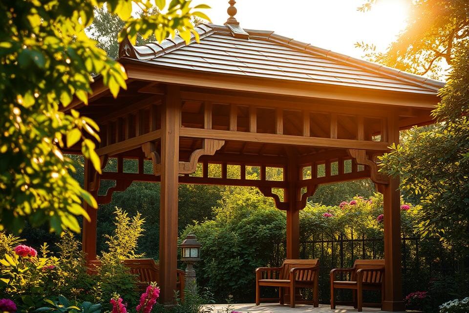 Wie baut man einen Pavillon aus Holz?