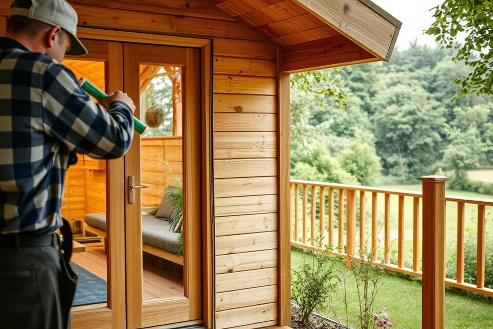Wie dichtet man ein Gartenhaus ab?