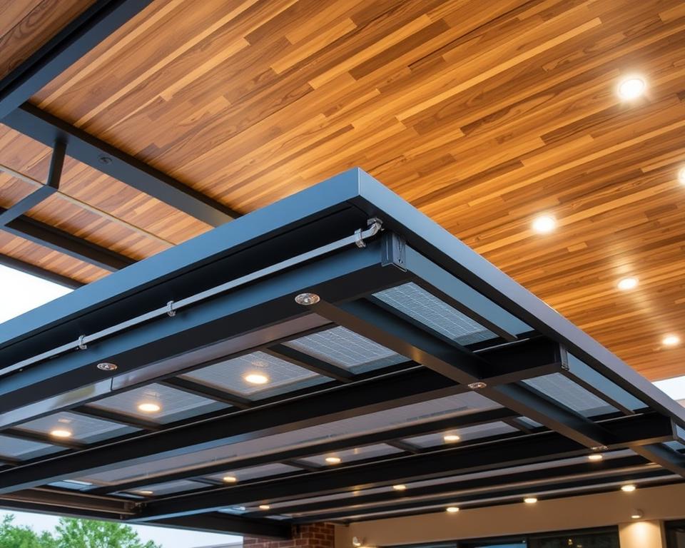 Zubehör und Design Terrassendach