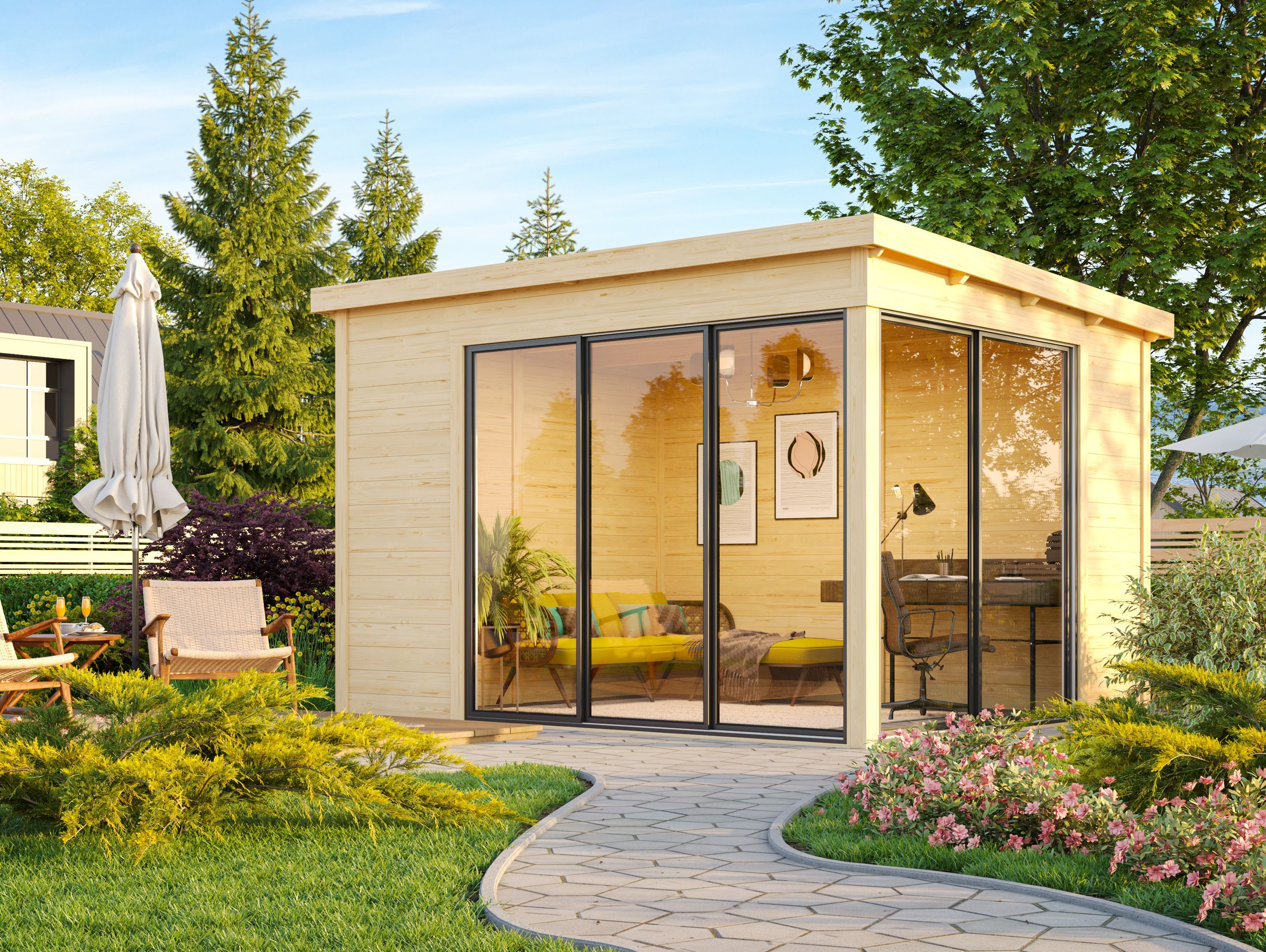 Fjordholz Holzgartenhaus Modell Mia 28 B | 4x3m