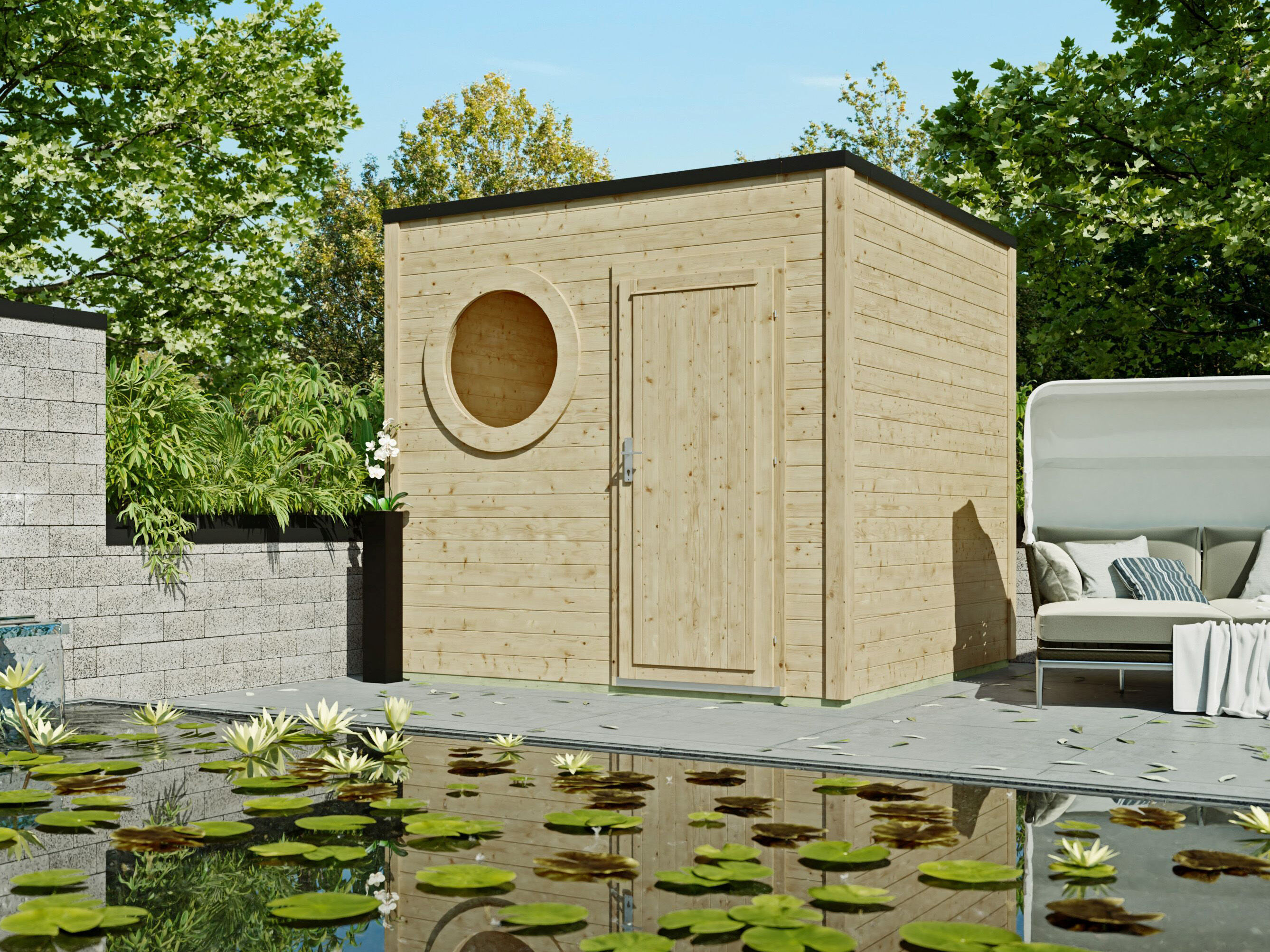 Fjordholz Holzgartenhaus Modell Rondo 40 A | 3x2m