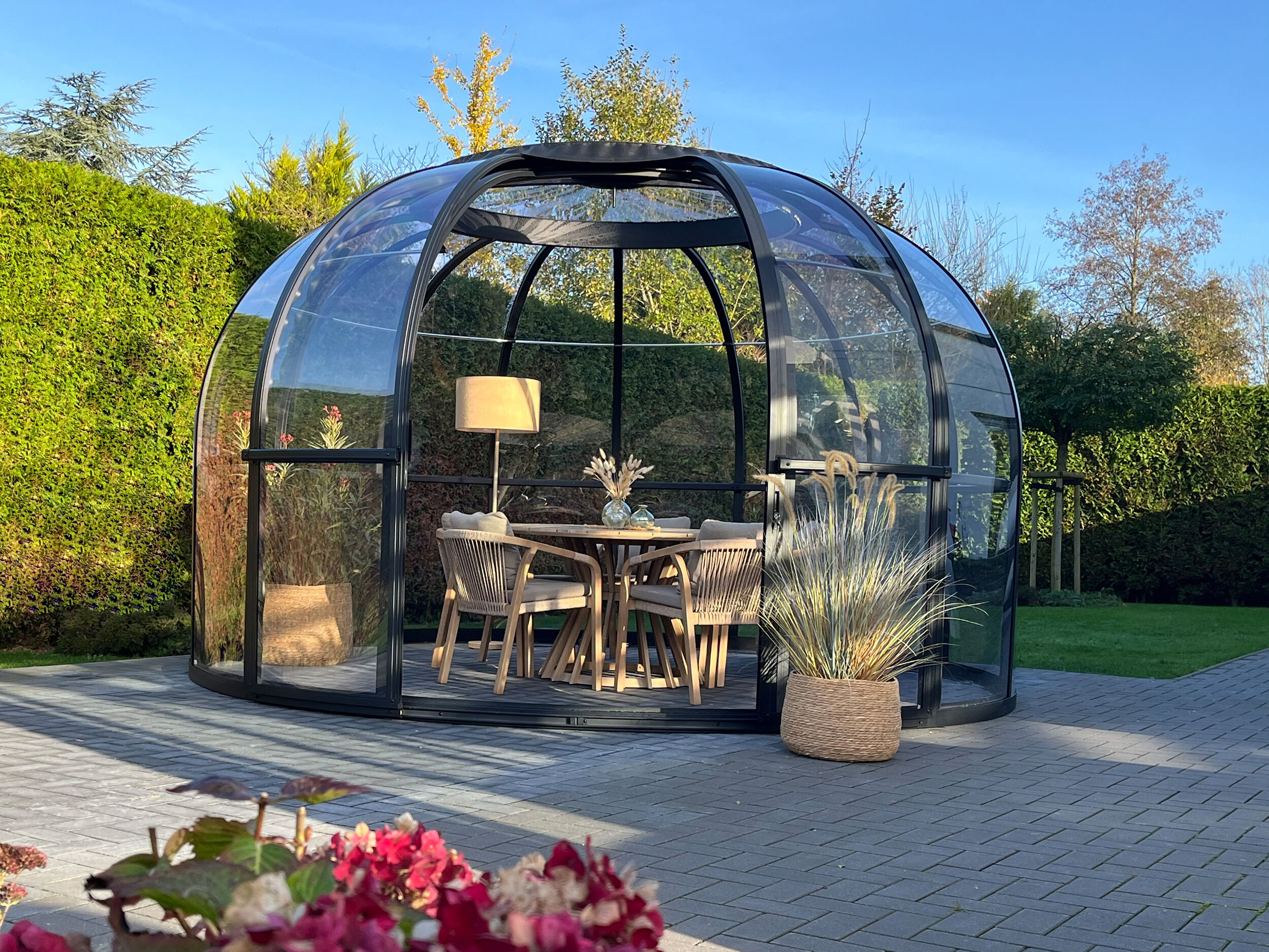 Fjordholz Sky Lounge - Garten Iglu Größe 360 cm | 4x4m