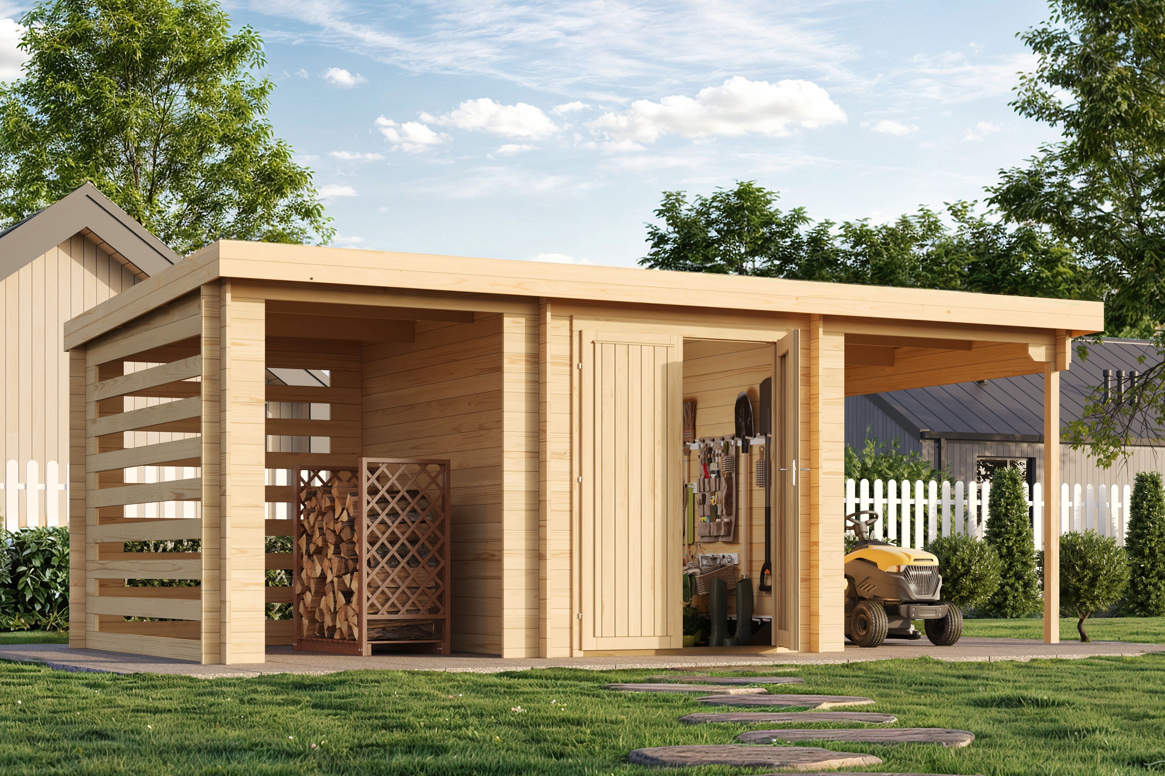 Fjordholz Holzgartenhaus Modell Gardenstore 28 D | 6x3m