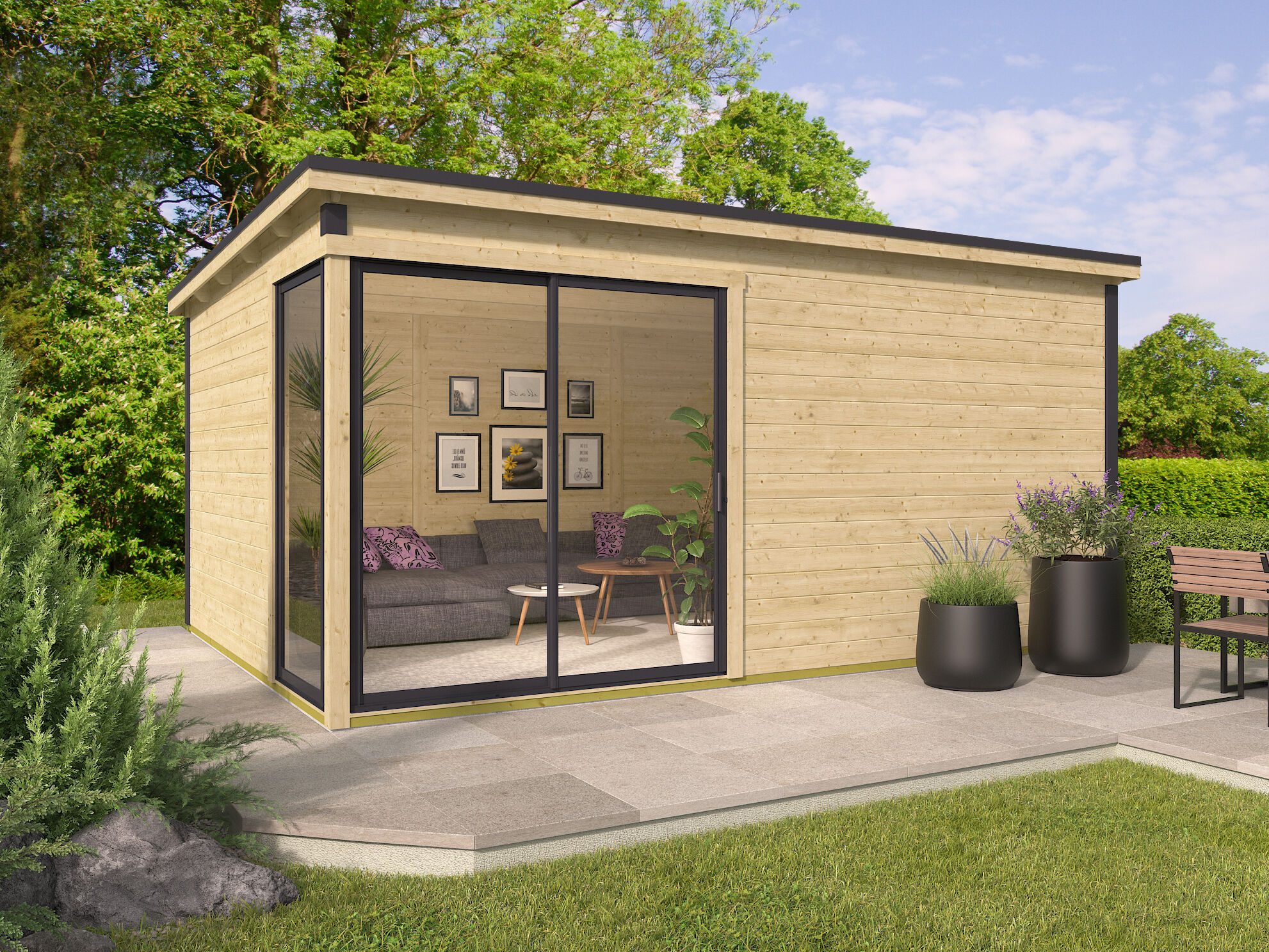 Fjordholz Holzgartenhaus Modell Amrum-5 | 5x4m
